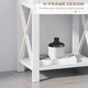 image 5 of HOMCOM 55cm End Side Table w/ Drawer Shelf Stand Black White