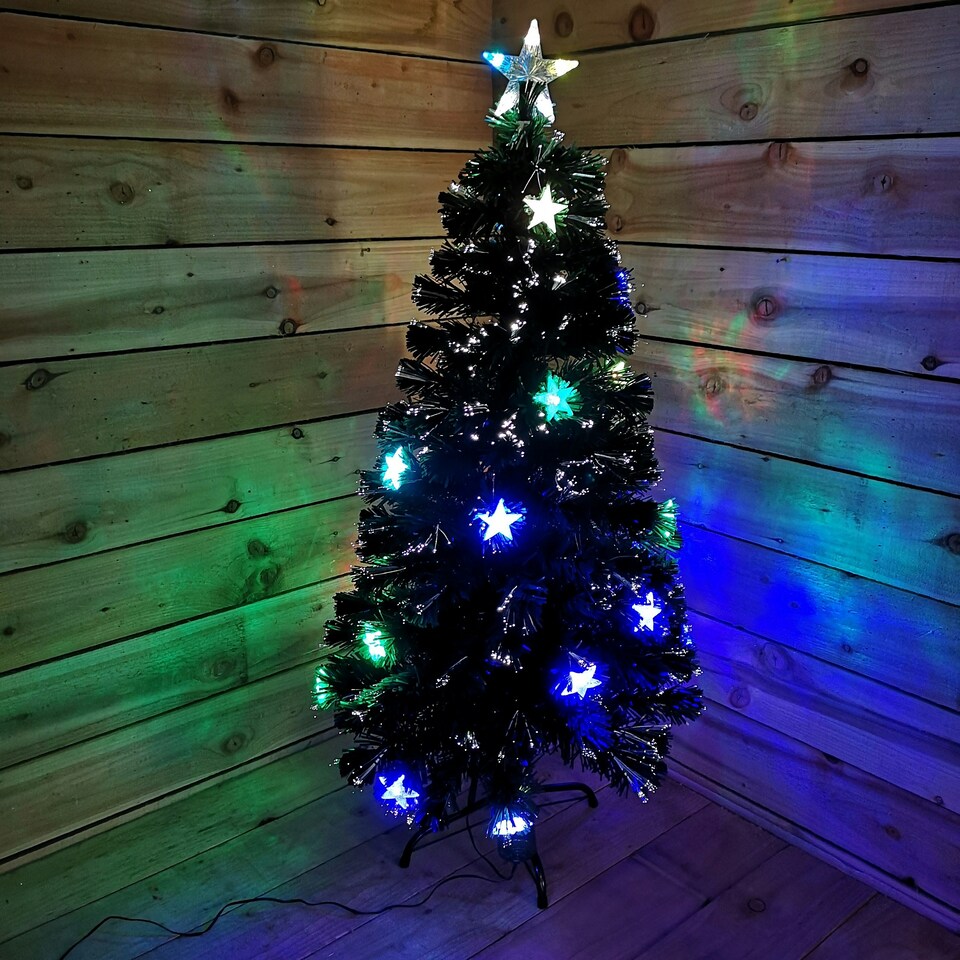 image 1 of Fibre Optic Indoor 120cm Cosmos Tree With 22 Colour Changing LEDs