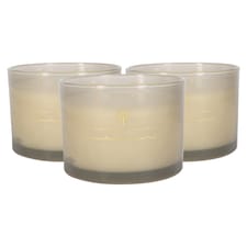 Nicola Spring Soy Wax Scented Candles - 350g - Green Pomelo & Passion Fruit - Pack of 3 | Grey | Grey