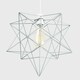 image 2 of ValueLights Retro Matt Grey Geometric Star Design Ceiling Pendant Light Shade