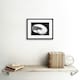image 2 of Julie De Graag Bold Black White Shell Sea Life Bathroom 9x7" Black Framed Wall Art Print