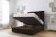 image 2 of Sloomy Texas Black Plush Ottoman Bed With Mattress With 54" Floor Standing Headboard 2'6 Small Single