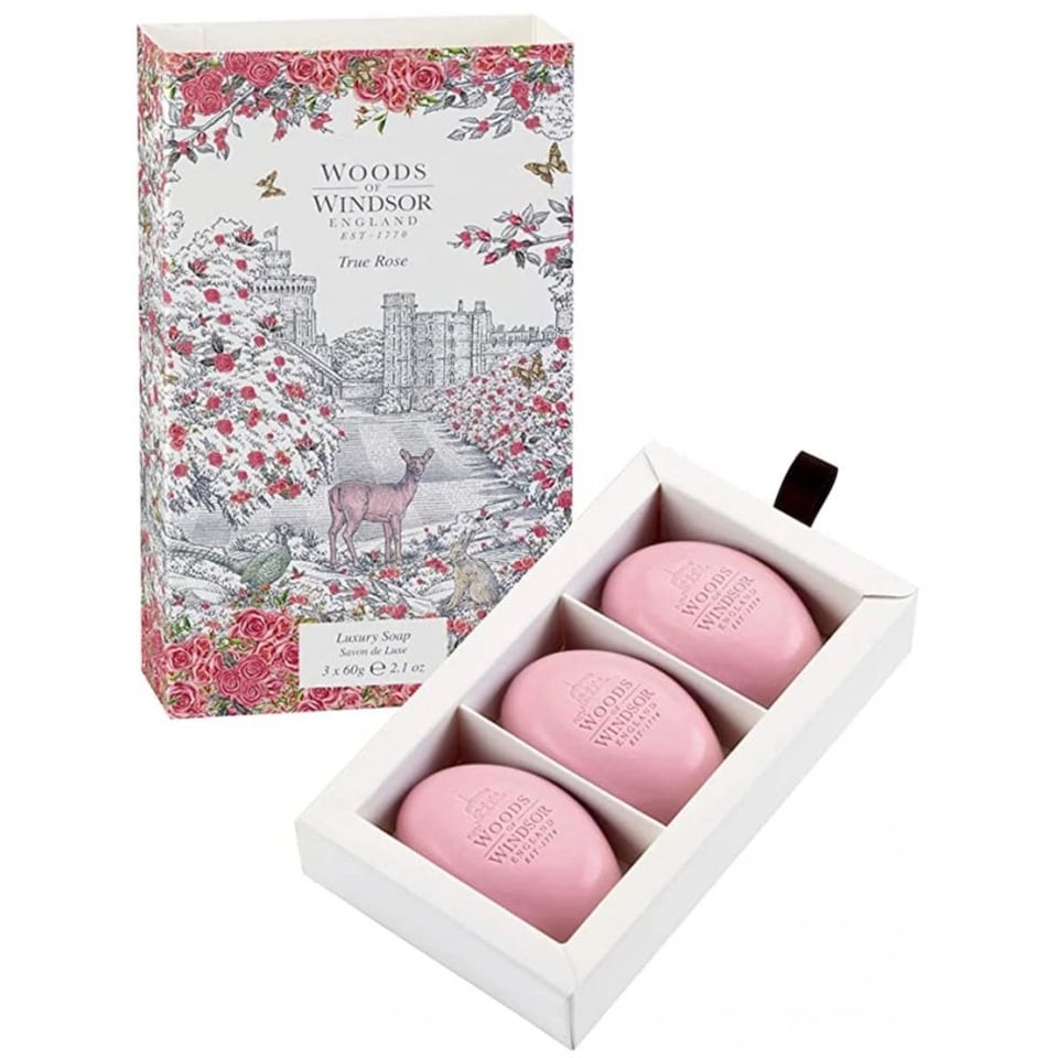 image 1 of Woods of Windsor True Rose Soap 3 x 60g