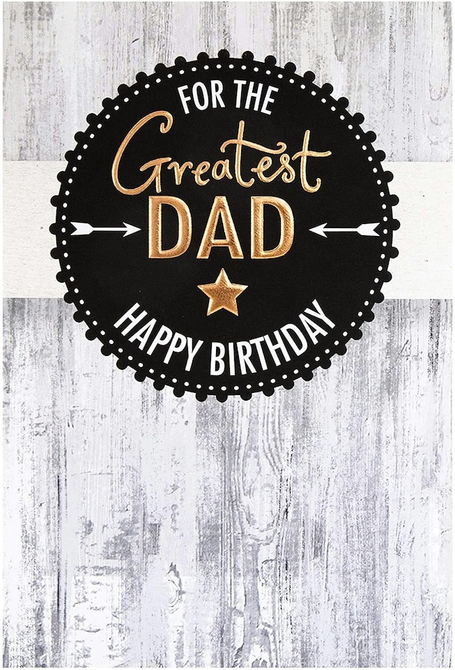 image 1 of Contemporary Text Based Design Dad Birthday Card
