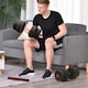 image 2 of HOMCOM 30kg Adjustable 2 IN 1 Barbell Dumbbells Weight Set for Body Fitness 