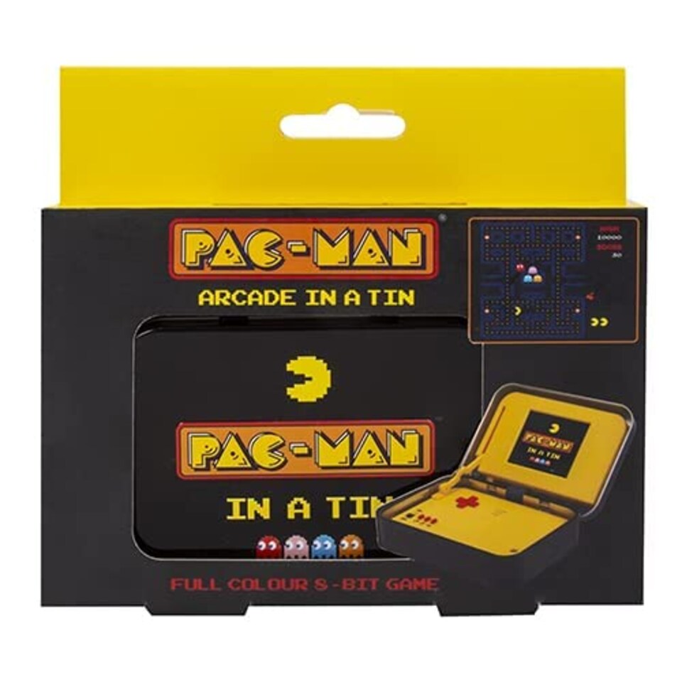 image 1 of PAC-MAN Arcade in a Tin Colour Handheld Game with 4" Screen