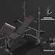 image 6 of SPORTNOW Multi-Exercise Incline/Flat Weight Bench with Bench Press Rack