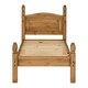 image 3 of Corona 3 Feet Bed Low Foot End - L206.5 x W101.5 x H117 cm - Distressed Waxed Pine
