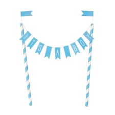It's a Boy Baby Shower Bunting Cake Topper