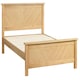 image 5 of 6ft Super King Real Oak Wood Bed Frame.Chevron Solid Panel Wooden Bed Frame Bedstead