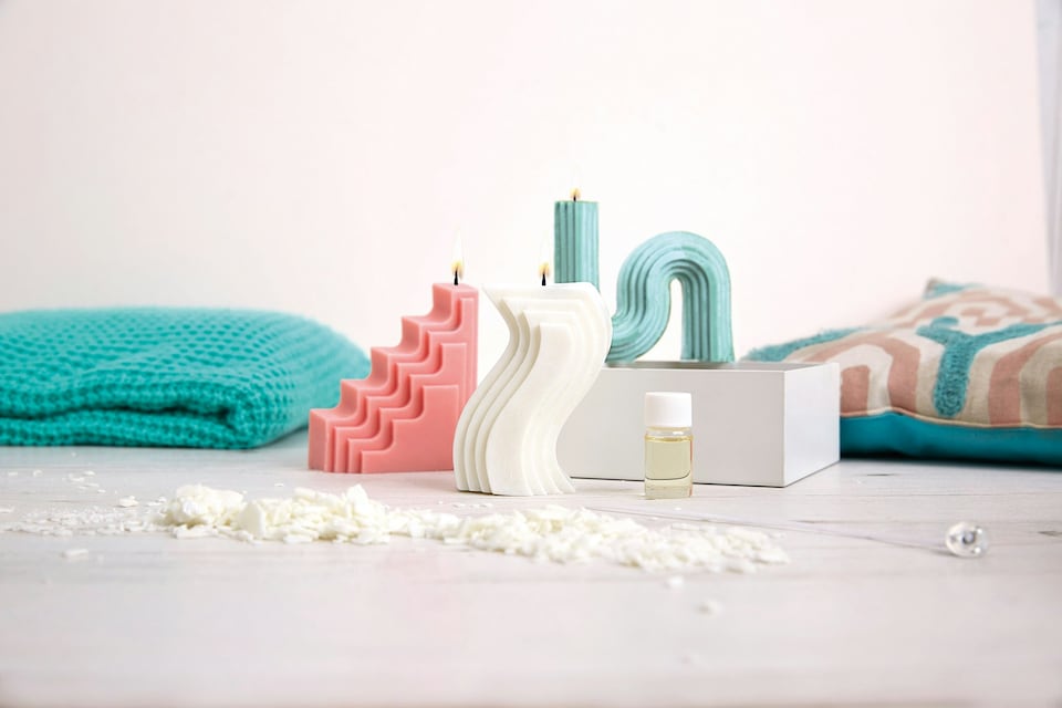 image 1 of House of Crafts Candle Making Art Deco, Multicoloured, Single Craft Kit