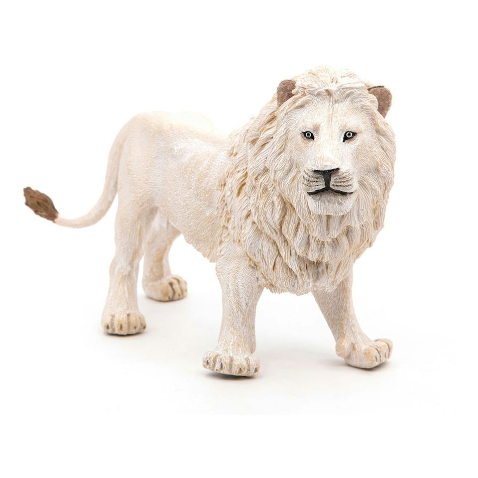 image 1 of PAPO Wild Animal Kingdom White Lion Toy Figure