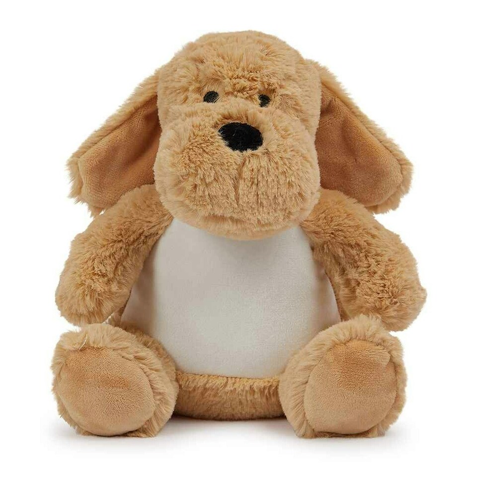 image 1 of Mumbles Printme Dog Plush Toy - Brown - M