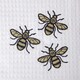 image 2 of Homescapes Bumble-Bee Waffle Cotton Tea Towels - Set of 2 | Yellow | One size | 2