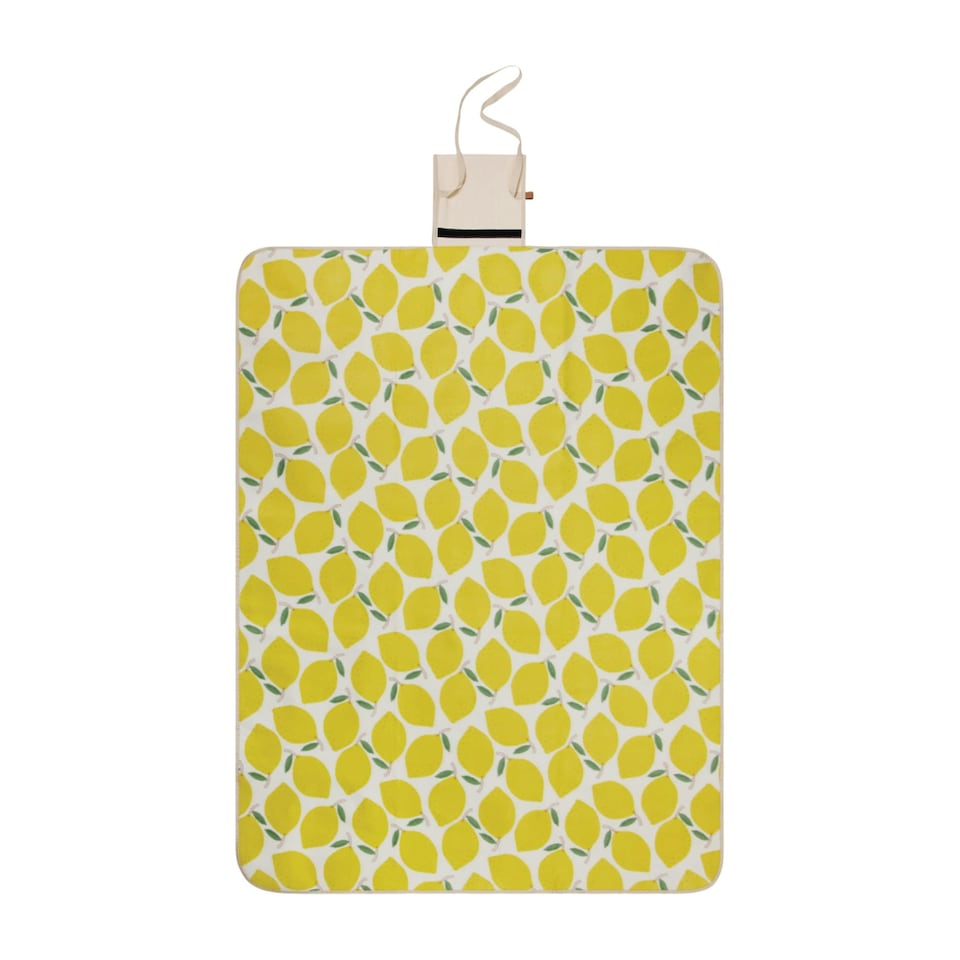 image 1 of Vinga Arwe Lemon Picnic Blanket - Yellow - 0.5cm x 170cm x 130cm | Yellow | 0.5cm x 170cm x 130cm