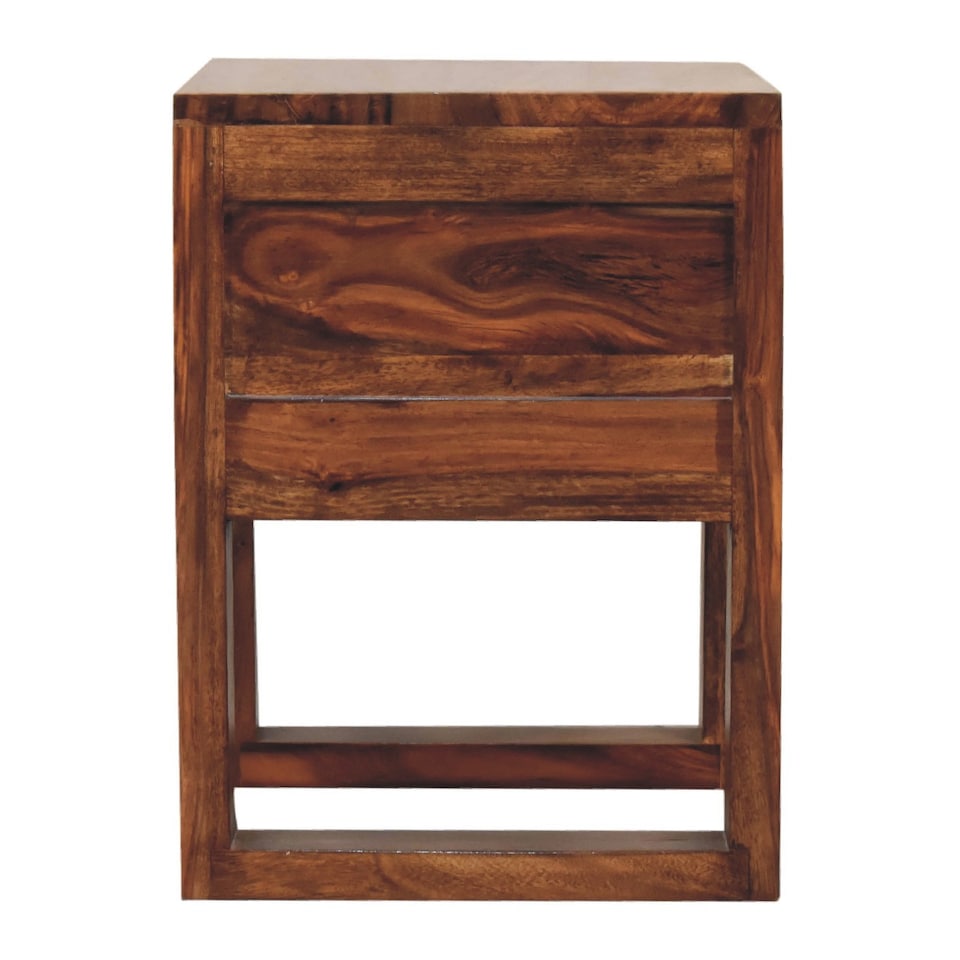 image 1 of ArtisaN Furniture Solid Wood U-Square Honey Bedside