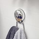 image 3 of Showerdrape Suctionloc Chrome Steel Twin Robe Hook