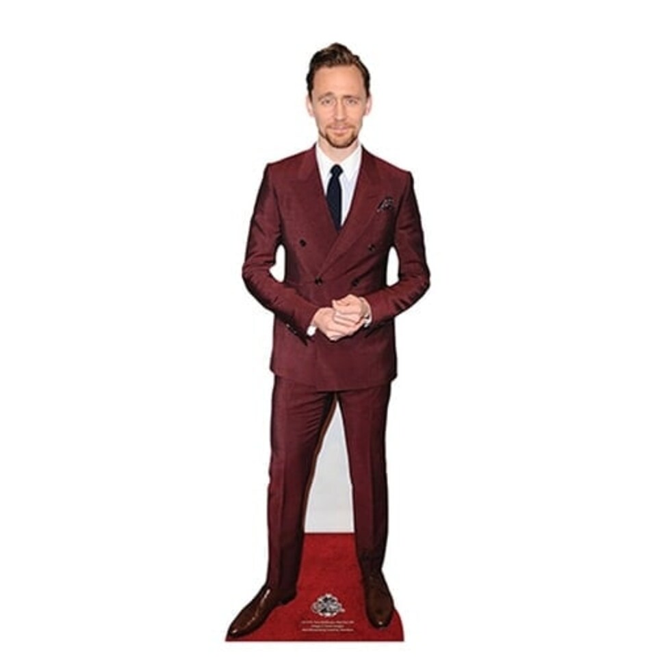 Tom Hiddleston Red Suit Star Mini Cardboard Cutout 90cm