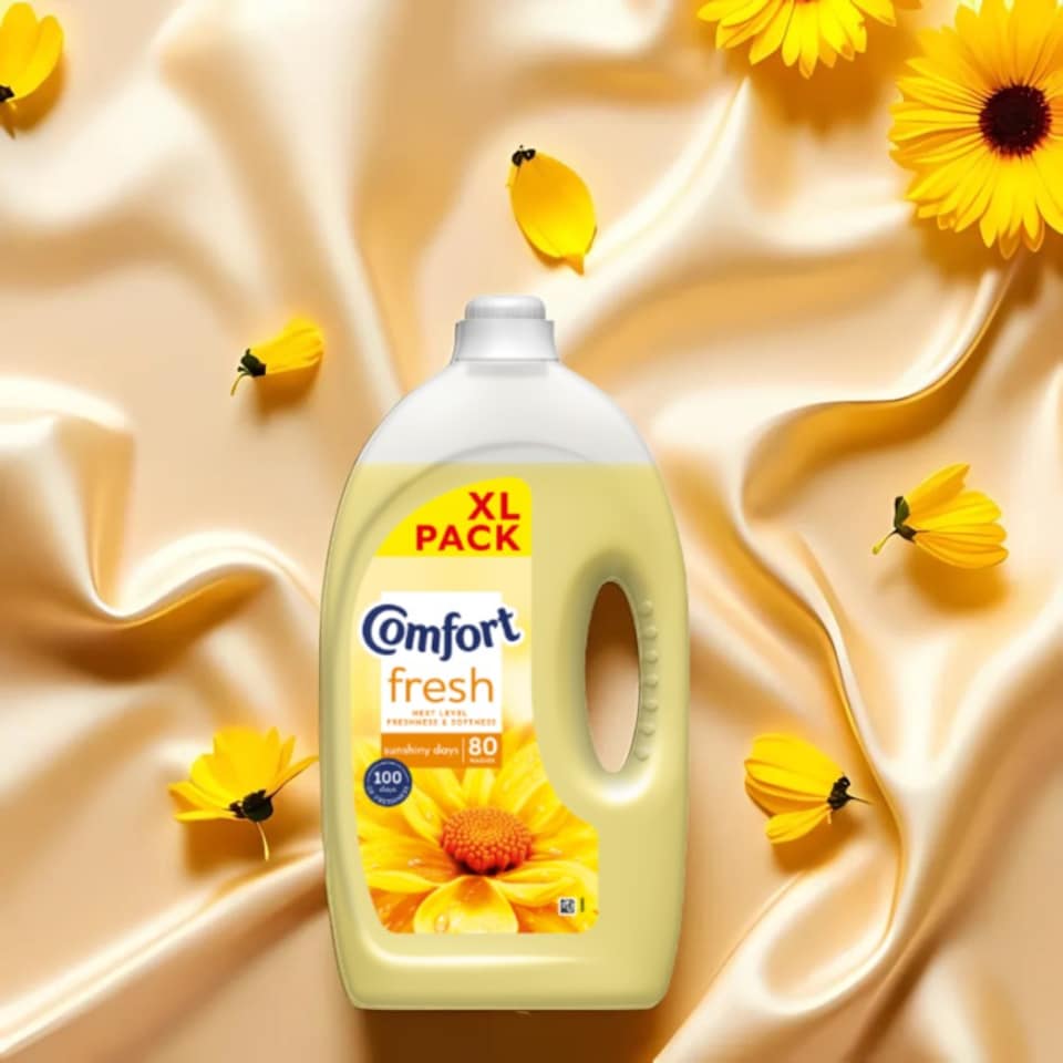 image 1 of Comfort Fabric Conditioner Sunshiny Days 2.4L 80 Washes | Yellow | 1 - Yellow | 160 Washes | 2