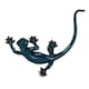 image 3 of Blue Gecko Lizard Resin Wall Shed Sculpture Decor Statue Small House Ornament