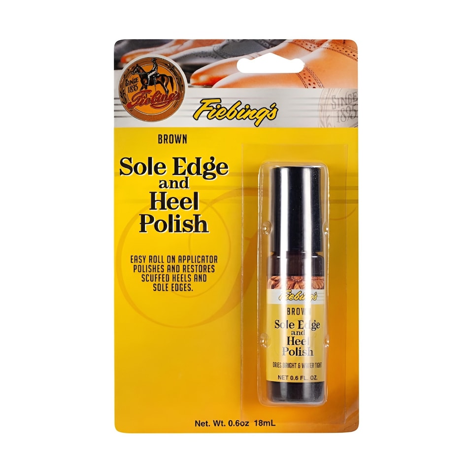 image 1 of Fiebing's Sole and Heel Edge Polish - Professional Touch-Up for Shoes 0.6oz | Brown | Brown