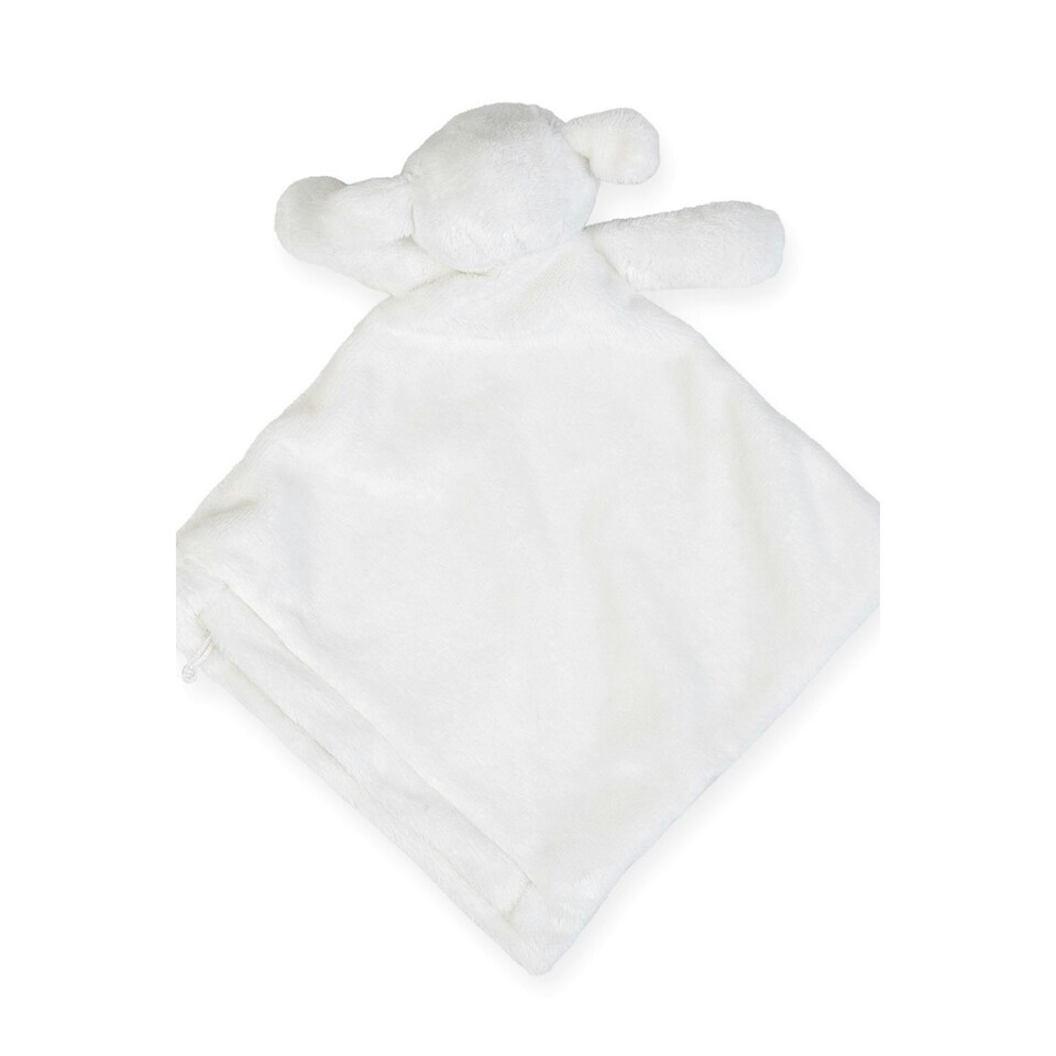 image 1 of Mumbles Lamb Baby Blanket - Cream - 26cm x 26cm