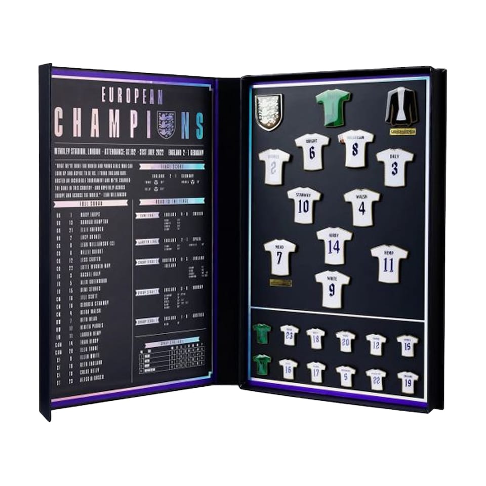 image 1 of England FA Lionesses Its Home Badge Set (Pack of 25) | Multi | Multicoloured | 1