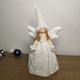 image 1 of 35cm Premier Christmas Tree Top Angel Decoration in White