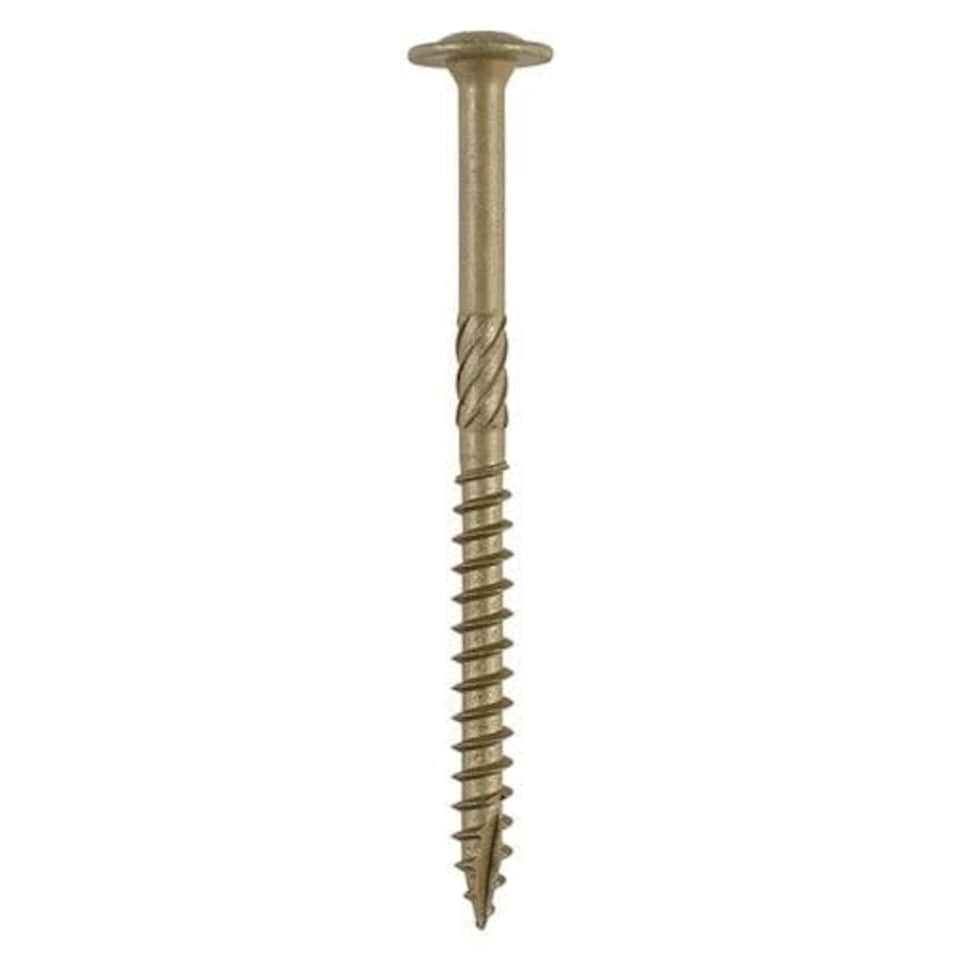 image 1 of Timco - Timber Frame Construction & Landscaping Screws - Wafer - Exterior - Green Organic (Size 6.7 x 150 - 50 Pieces)