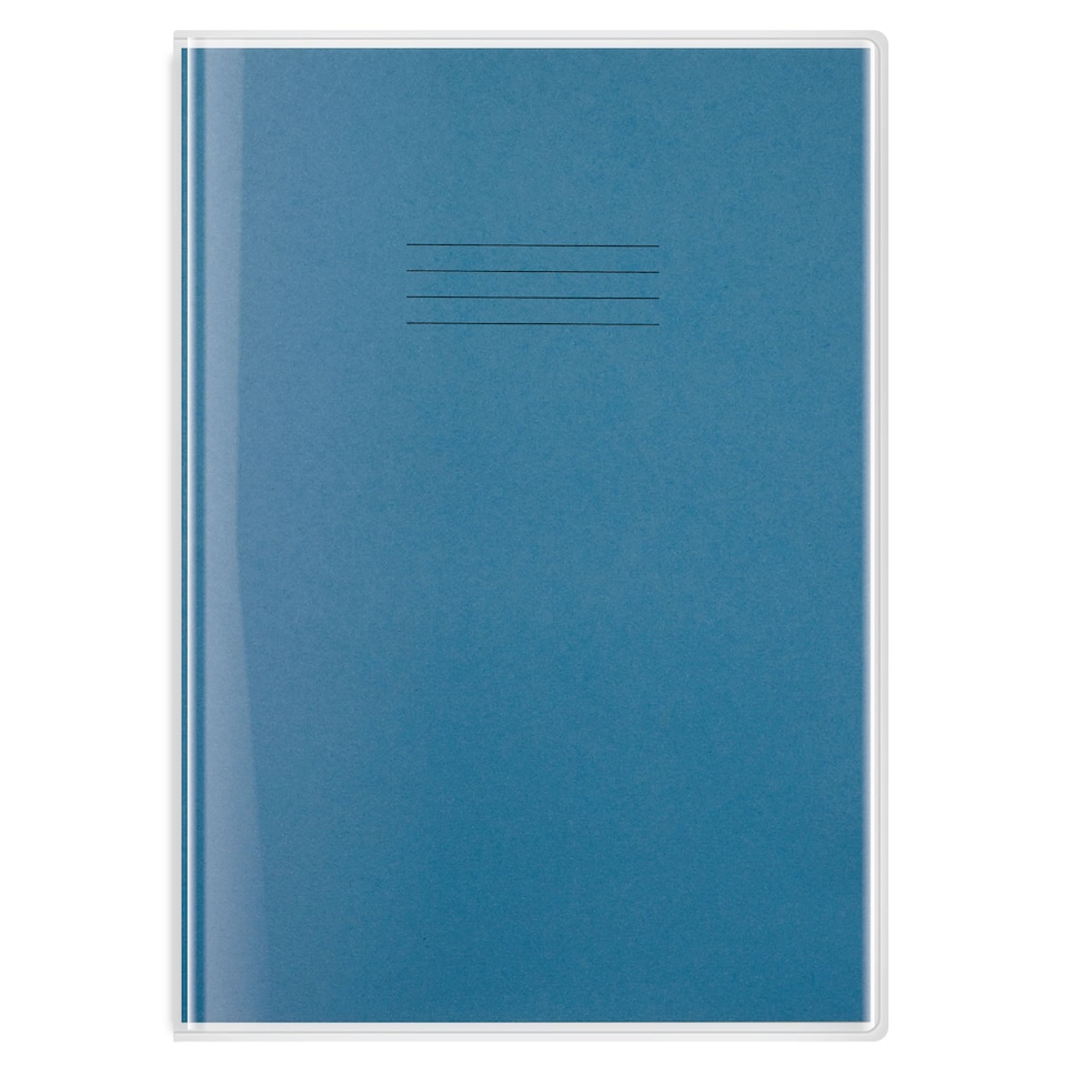 image 1 of Rhino Plastic Protective Sleeves Exercise Book Covers Clear A4 50 Pack