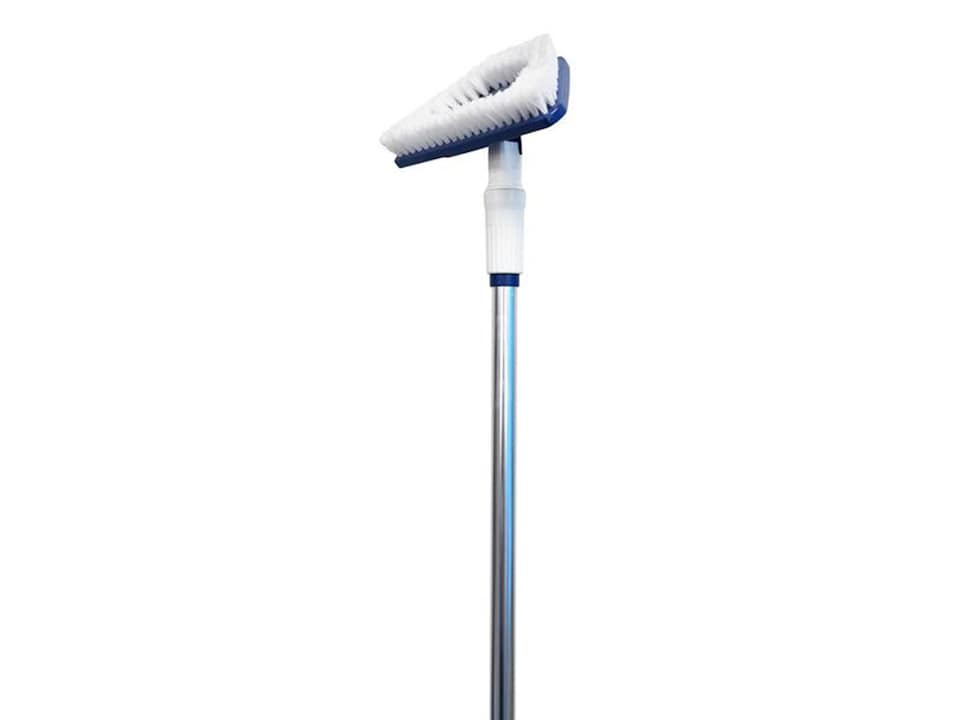 image 1 of Faithfull Heavy-Duty Water Flow Brush & Telescopic Pole Set