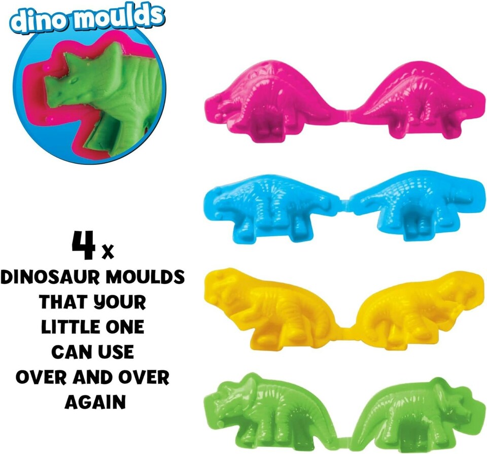 image 1 of Make Your Own Dino Would 16 Piece Dough Set
