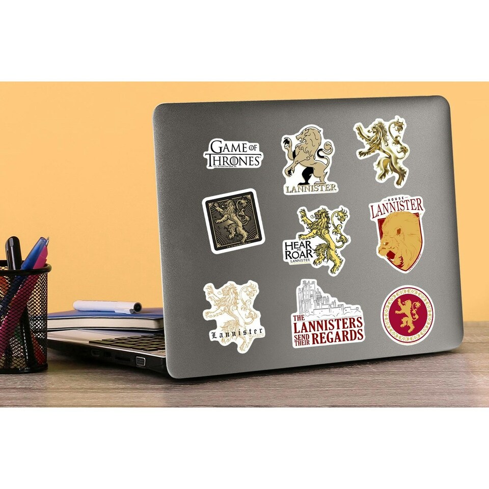 image 1 of Game Of Thrones Deluxe Lannister Stickers (Pack of 100) - Multicoloured - One Size (UTTV19679)