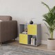 image 3 of 4-Cube Shelving Unit With Non Woven Inserts - Square | Grey | Grey & Yellow | 1
