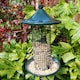 image 4 of Tom Chambers Oriental Stylish Garden Wild Bird Hanging Green Metal Peanut Feeder