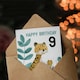 image 3 of Cute Jungle Plants Fun Kids Age Year Old Age 9 Year Old Child Kids 9th Birthday Card
