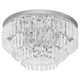 image 1 of HOMCOM Crystal Chandelier Flush Mount Ceilings Lighting Fixture for Living Room
