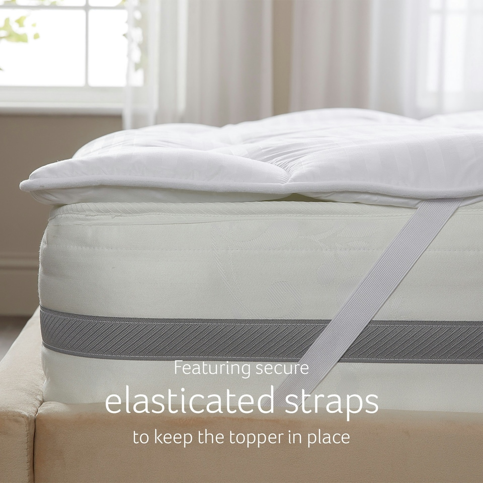 image 1 of Snuggledown Luxurious Hotel Mattress Topper, Medium Support, King White | King