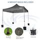 image 4 of MCC Direct MAXIMUS 3x3 Heavy Duty Pop up Grey Gazebo With Sides | Grey | Grey
