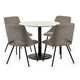 image 4 of Premium Lucerne 80cm Round Dining Table - White