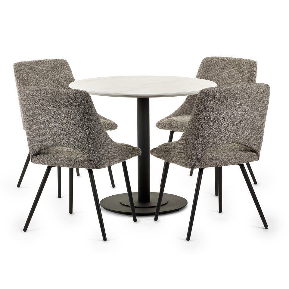 image 1 of Premium Lucerne 80cm Round Dining Table - White