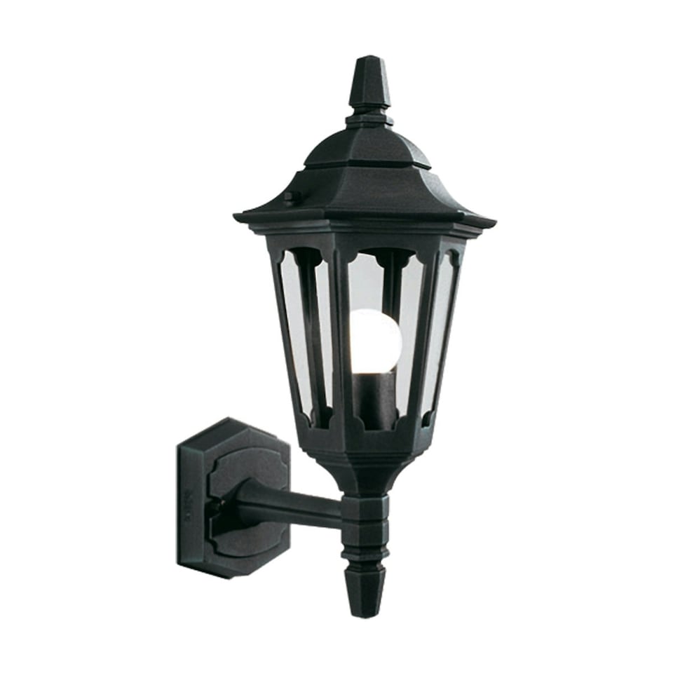 Parish 1 Light Outdoor Wall Lantern Light Black IP44, E27