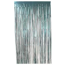Matte Peacock Teal Green Foil Door Curtain Backdrop 1.9m x 99cm