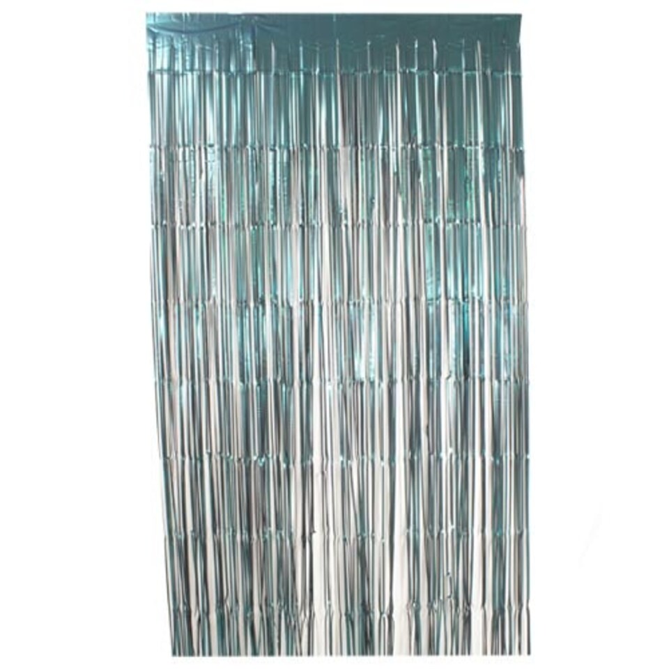 Matte Peacock Teal Green Foil Door Curtain Backdrop 1.9m x 99cm