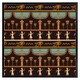image 1 of Orange & black hieroglyphs (Picture Frame) Black | S