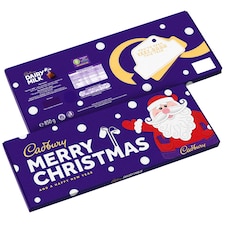 Cadbury Dairy Milk Merry Christmas Gift Chocolate Bar 850g
