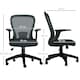 image 3 of Vinsetto Mesh Office Chair, Ergonomic Computer Desk Chair with Flip-up Armrest, Lumbar Back Support, Adjustable Height, Swivel Wheels, Charcoal Grey