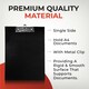 image 3 of Janrax A4 Black PVC Single Clipboard