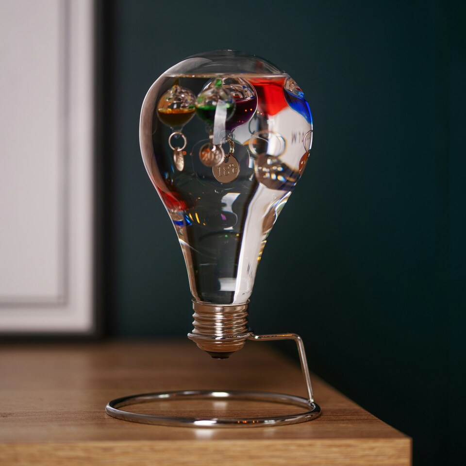 image 1 of Wm.Widdop Light Bulb Galileo on Metal Stand 18cm