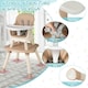 image 6 of COSTWAY 6-in-1 Baby High Chair Convertible Feeding Chair-khaki